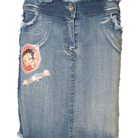 Y2k Betty Boop Denim Skirt