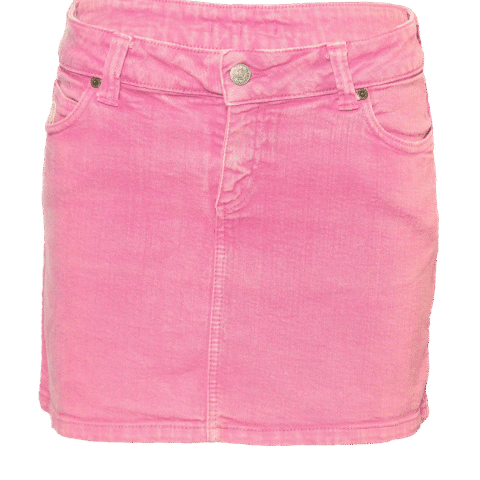 Pink Voltage Denim Skirt