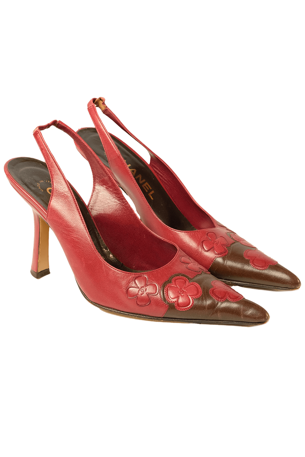 Chanel Slingback Leather Sandal